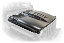 Load image into Gallery viewer, DV8 Offroad 18+ Jeep JL Heat Dispersion Hood - Primer Black - Side View