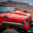 Load image into Gallery viewer, DV8 Offroad 18+ Jeep JL Heat Dispersion Hood - Primer Black - Back View