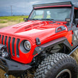 Load image into Gallery viewer, DV8 Offroad 18+ Jeep JL Heat Dispersion Hood - Primer Black - Additional View 6