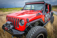 Load image into Gallery viewer, DV8 Offroad 18+ Jeep JL Heat Dispersion Hood - Primer Black - Additional View 6
