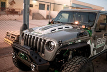 Load image into Gallery viewer, DV8 Offroad 18+ Jeep JL Heat Dispersion Hood - Primer Black - Additional View 11