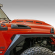 Load image into Gallery viewer, DV8 Offroad 18+ Jeep JL Heat Dispersion Hood - Primer Black - Additional View 13