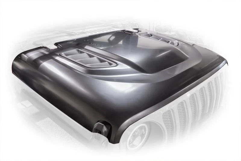 DV8 Offroad 18+ Jeep JL Rubicon Replica Hood - Main Product View