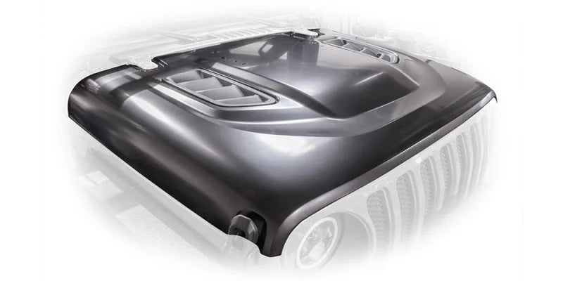 DV8 Offroad 18+ Jeep JL Rubicon Replica Hood - Additional View 5