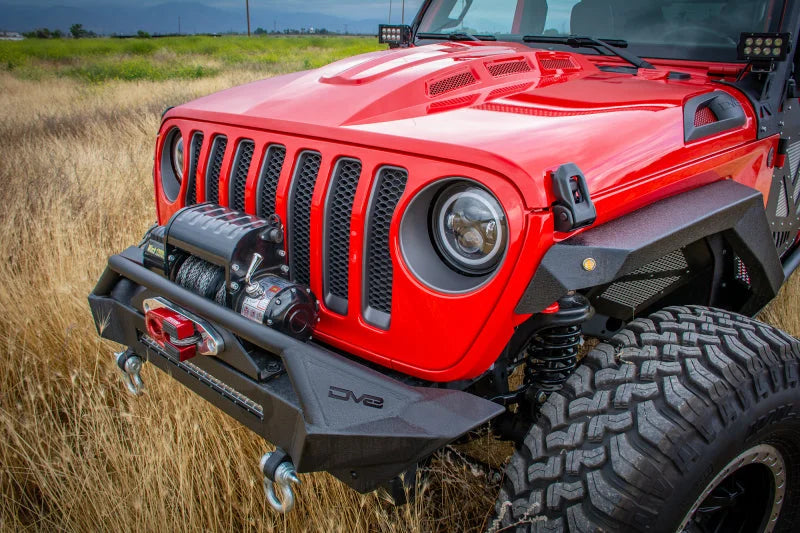 DV8 Offroad 18+ Jeep JL/Gladiator TJ / 7in Headlights Adapter Kit - Back View