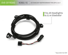 Load image into Gallery viewer, DV8 Offroad 18+ Jeep JL/Gladiator TJ / 7in Headlights Adapter Kit - Installation View