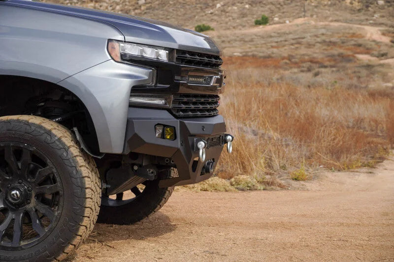 DV8 Offroad 19-21 Chevrolet Silverado 1500 SPEC Series Front Bumper - Back View