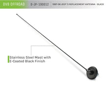 Load image into Gallery viewer, DV8 Offroad 1997-06 Jeep TJ Replacement Antenna Black - Back View