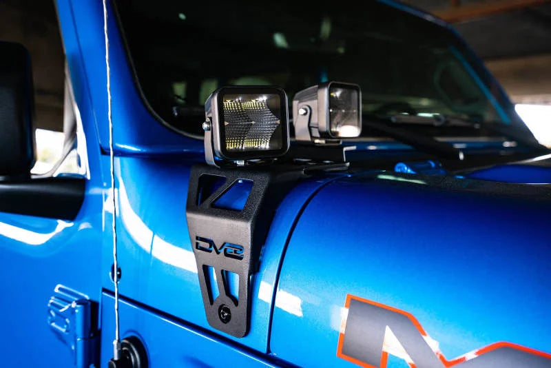 DV8 Offroad 20-22 Jeep JL 392/ Jeep JT Mojave Edition Dual Pod Light Mounts - Additional View 8