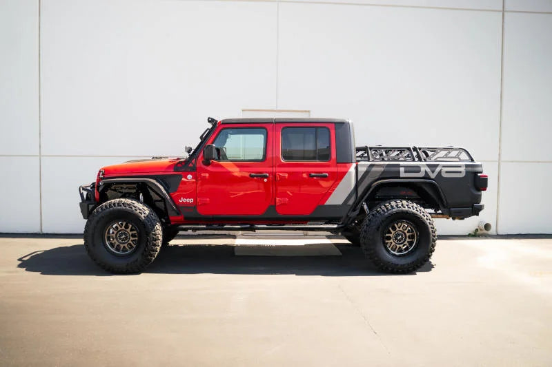 DV8 Offroad 20-23 Jeep Gladiator JT Body/Pinch Weld Mounted Step - Main Product View