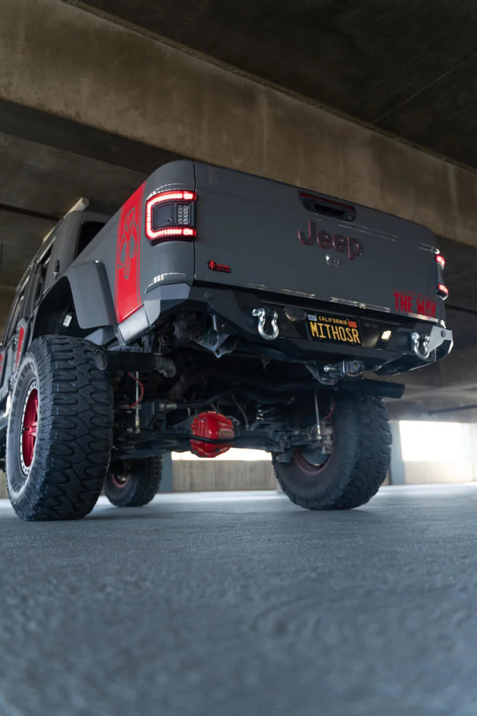 DV8 Offroad 20-23 Jeep Gladiator JT FS-15 Series Rear Bumper - Side View
