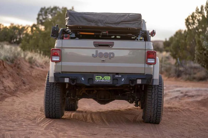 DV8 Offroad 20-23 Jeep Gladiator JT MTO Series Rear Bumper - Back View