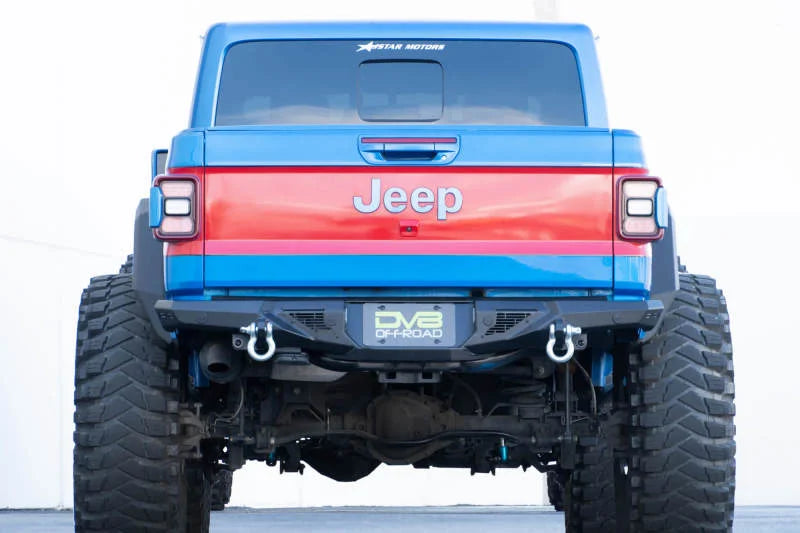 DV8 Offroad 20-23 Jeep Gladiator JT Spec Series Rear Bumper - Installation View