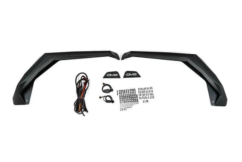 DV8 Offroad 20-25 Jeep Gladiator JT Armor Fender Flares - Back View