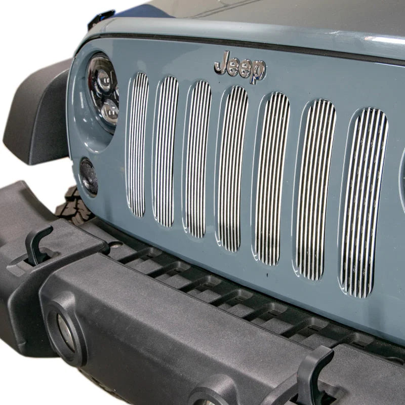 DV8 Offroad 2007-2018 Jeep JK Polished Grille Inserts - Additional View 6