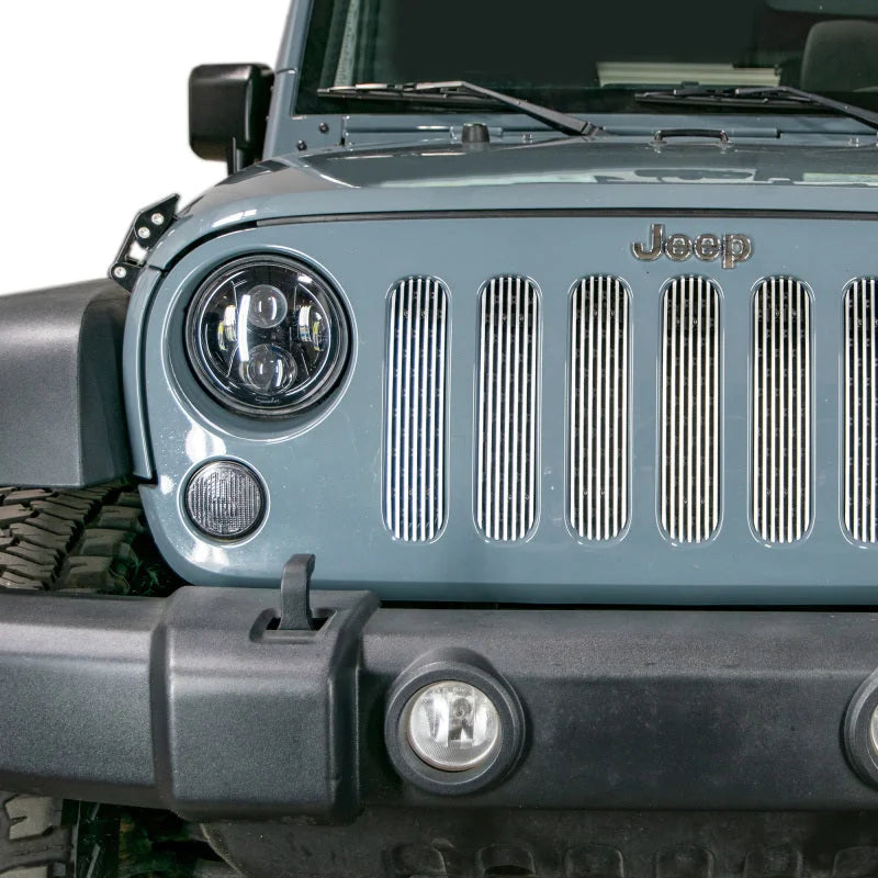 DV8 Offroad 2007-2018 Jeep JK Polished Grille Inserts - Additional View 7