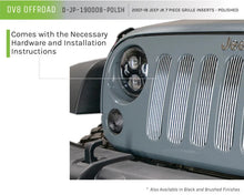 Load image into Gallery viewer, DV8 Offroad 2007-2018 Jeep JK Polished Grille Inserts - Additional View 10