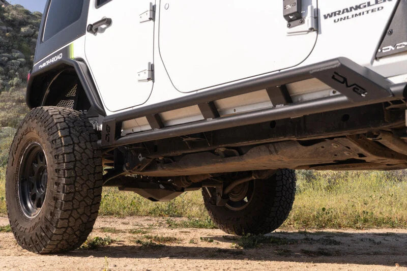 DV8 Offroad 2007-2018 Jeep Wrangler JK 4-Door Rock Sliders - Additional View 12