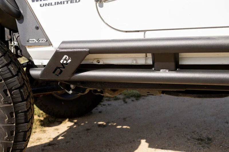 DV8 Offroad 2007-2018 Jeep Wrangler JK 4-Door Rock Sliders - Additional View 13