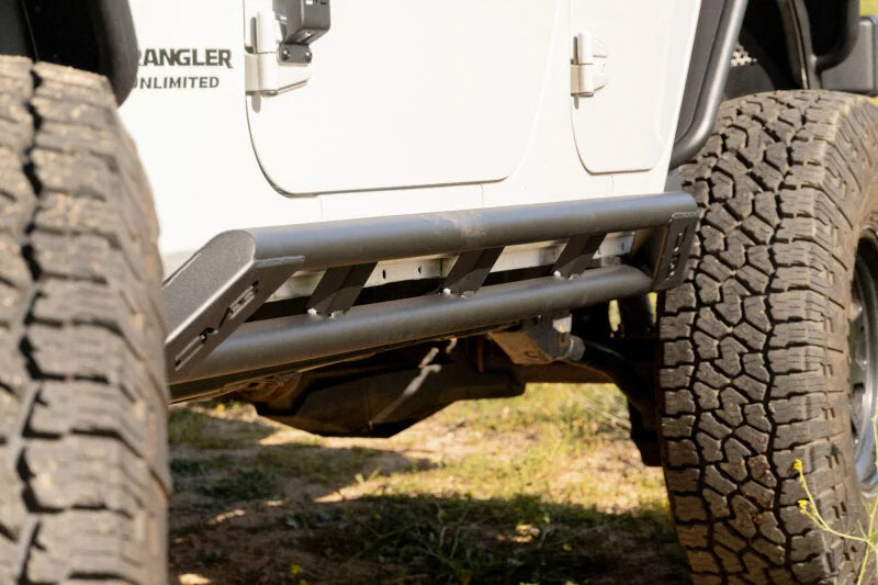 DV8 Offroad 2007-2018 Jeep Wrangler JK 4-Door Rock Sliders - Additional View 14