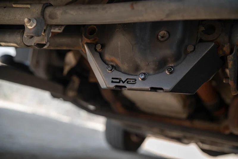 DV8 Offroad 2007-2018 Jeep Wrangler JK Dana 30 Front Differential Skid Plate - Back View