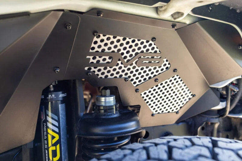 DV8 Offroad 2007-2018 Jeep Wrangler JK Front Inner Fenders - Installation View