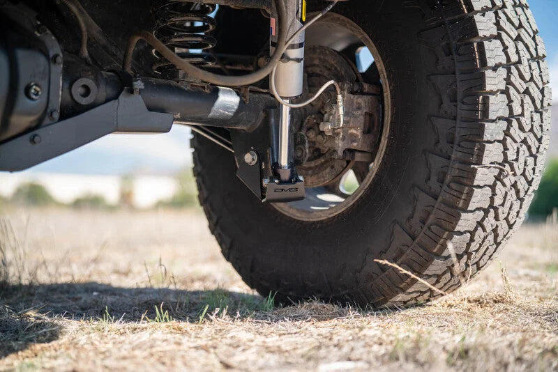 DV8 Offroad 2007-2018 Jeep Wrangler JK Rear Shock & Link Skid Plates - Side View