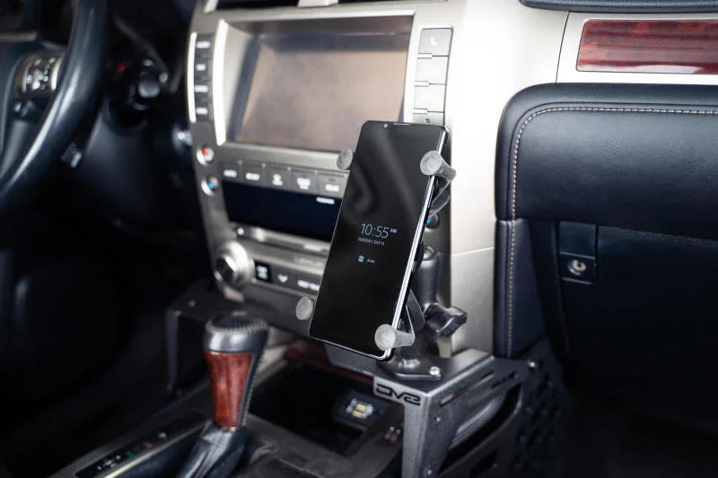 DV8 Offroad 2010 Lexus GX 460 Center Console Molle Panels & Digital Device Bridge - Main Product View