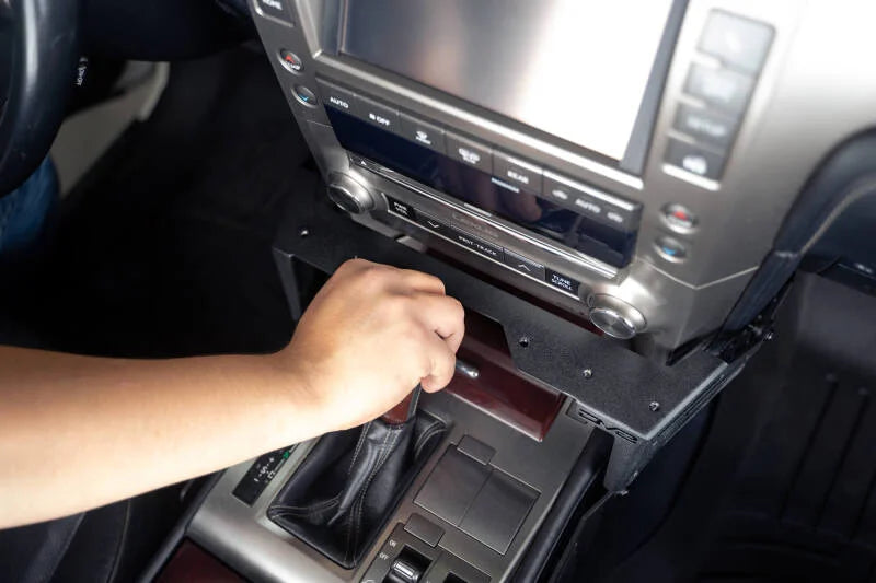 DV8 Offroad 2010 Lexus GX 460 Center Console Molle Panels & Digital Device Bridge - Installation View