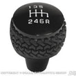 Load image into Gallery viewer, DV8 Offroad 2011-2018 Jeep JK 6-Speed Shift Knob Black - Side View