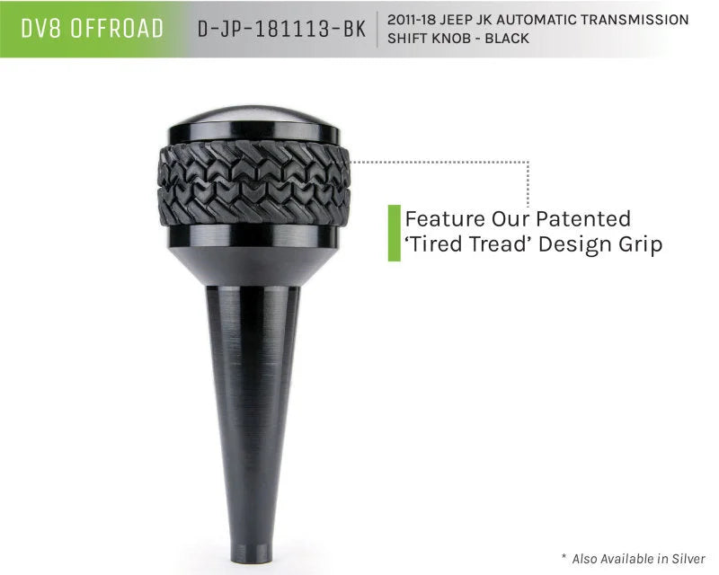 DV8 Offroad 2011-2018 Jeep JK Shift Knob Automatic Black - Additional View 10