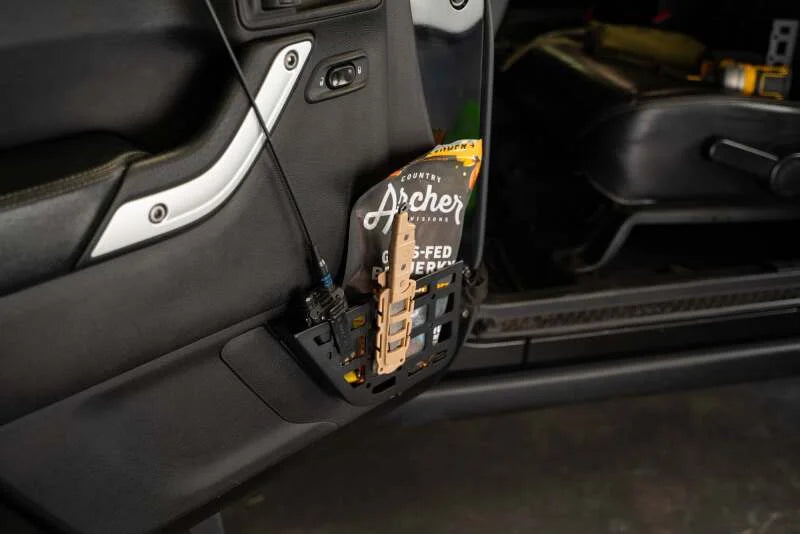 DV8 Offroad 2011-2018 Jeep Wrangler JK Slim Front Door Molle Pockets - Additional View 6