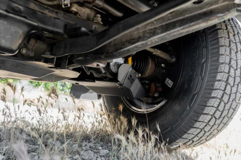 DV8 Offroad 2016+ Toyota Tacoma A-Arm Skid Plate - Installation View