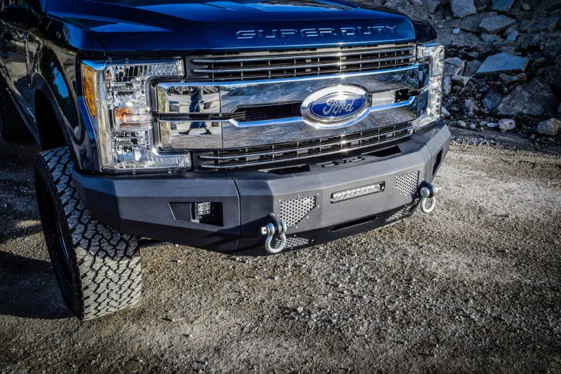 DV8 Offroad 2017+ Ford F-250/F-350/F-450 Front Bumper - Back View