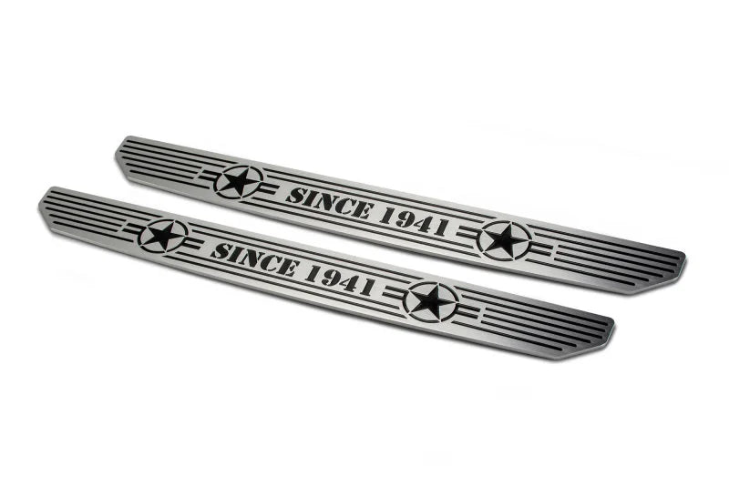 DV8 Offroad 2018-2019 Jeep Gladiator JL Front Sill Plates - Side View