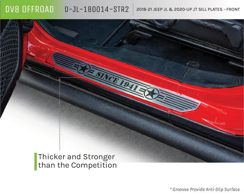 DV8 Offroad 2018-2019 Jeep Gladiator JL Front Sill Plates - Additional View 6