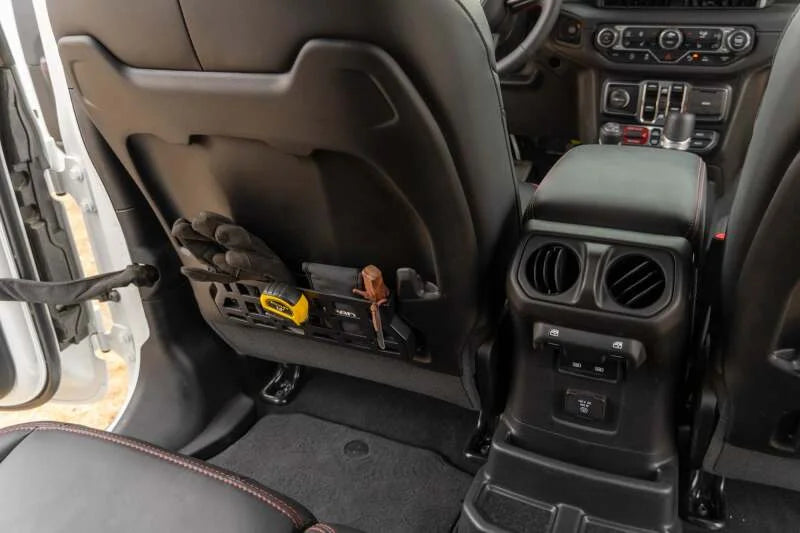 DV8 Offroad 2018-2025 Jeep Wrangler JL JLU Gladiator JT DV8 Offroad Seat Back Molle Pockets - Back View