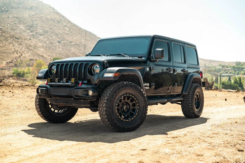 DV8 Offroad 2018-2025 Wrangler JL Push Bar for Mopar Rubicon Steel Bumper - Side View