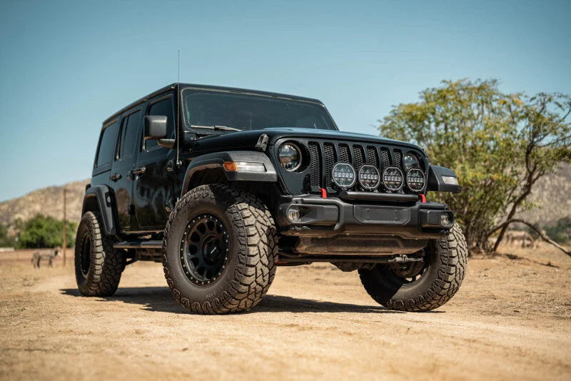 DV8 Offroad 2018-2025 Wrangler JL Push Bar for Mopar Rubicon Steel Bumper - Back View