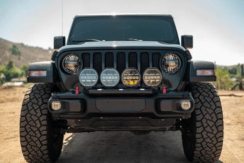 DV8 Offroad 2018-2025 Wrangler JL Push Bar for Mopar Rubicon Steel Bumper - Additional View 8