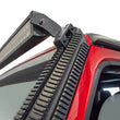 Load image into Gallery viewer, DV8 Offroad 2018+ JL/Gladiator Picatinny Rail A-Pillar Pod LED Light Mount - Side View