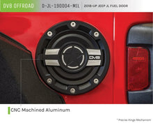Load image into Gallery viewer, DV8 Offroad 2018+ Jeep JL Aluminum Fuel Door for 20-Pres Wrangler - Additional View 5