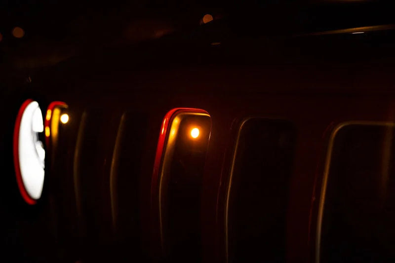 DV8 Offroad 2018+ Jeep JL Grill Amber Marker Lights - Side View