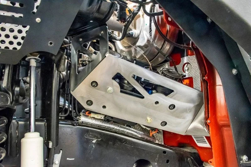 DV8 Offroad 2018+ Jeep JL / JT Engine Bay Compressor Mount - Back View