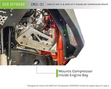 Load image into Gallery viewer, DV8 Offroad 2018+ Jeep JL / JT Engine Bay Compressor Mount - Additional View 8