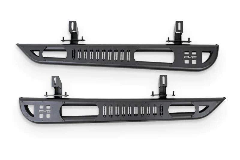 DV8 Offroad 2018+ Jeep Wrangler JL 2-Door Bolt-On OE Plus Side Steps - Main Product View