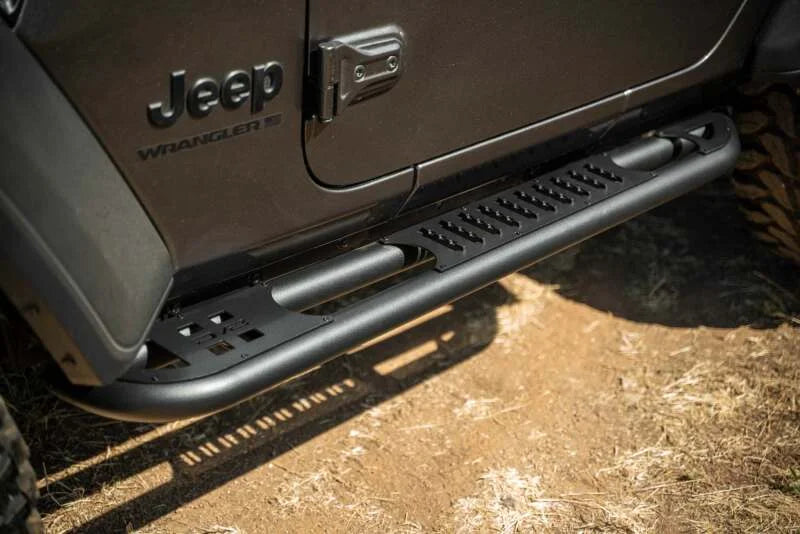 DV8 Offroad 2018+ Jeep Wrangler JL 2-Door Bolt-On OE Plus Side Steps - Additional View 9