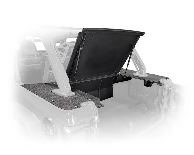 DV8 Offroad 2018+ Jeep Wrangler JL 4 Door Rear Storage Cover - Back View