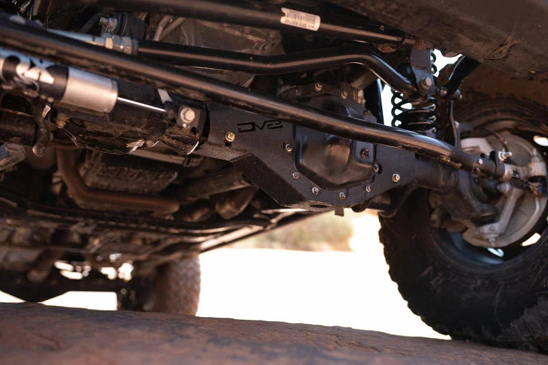 DV8 Offroad 2018+ Jeep Wrangler JL Front Diff Skid Plate for Dana 44 - Back View