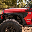 Load image into Gallery viewer, DV8 Offroad 2018+ Jeep Wrangler JL Front Inner Fenders - Black - Installation View